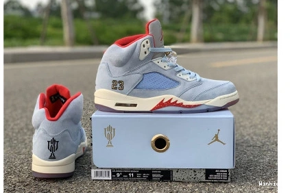 CI1899-400 "ICE AIR JORDAN ROOM RETRO BLUE" 5 TROPHY X 0726